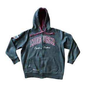 Edinburgh Scotland Zip Hoodie Jacket - Size M